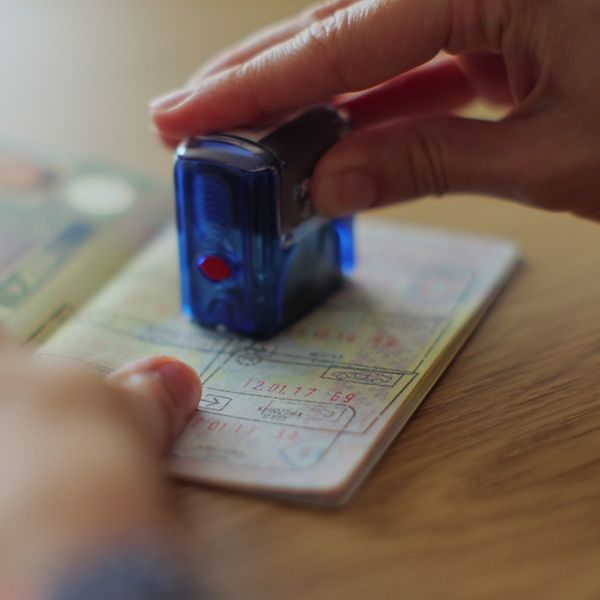 The,Concept,Of,Obtaining,A,Stamp,In,The,Passport,On